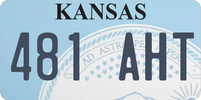 KS license plate 481AHT