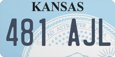 KS license plate 481AJL