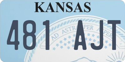 KS license plate 481AJT