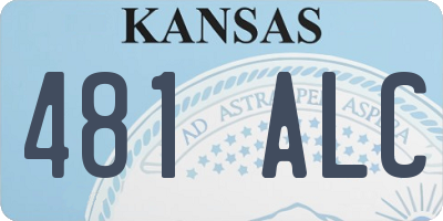 KS license plate 481ALC