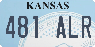 KS license plate 481ALR