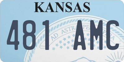 KS license plate 481AMC