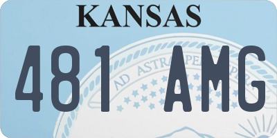 KS license plate 481AMG