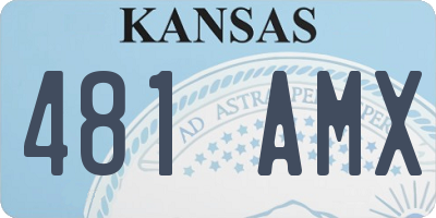 KS license plate 481AMX