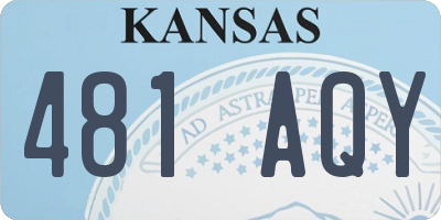 KS license plate 481AQY