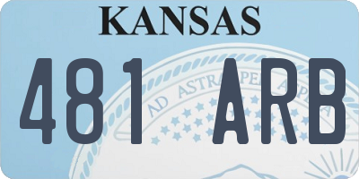 KS license plate 481ARB