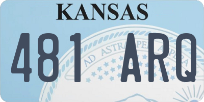 KS license plate 481ARQ