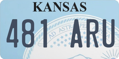 KS license plate 481ARU