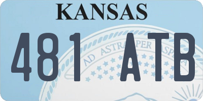 KS license plate 481ATB