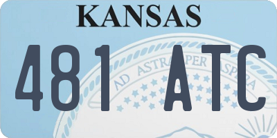 KS license plate 481ATC