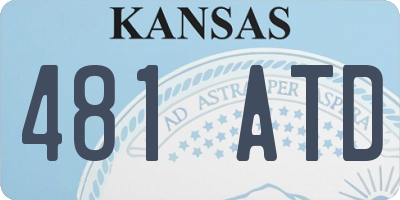 KS license plate 481ATD