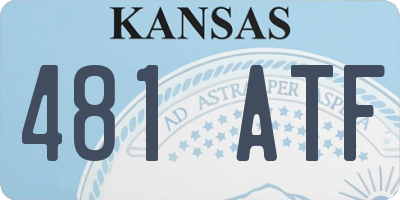 KS license plate 481ATF