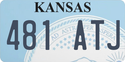KS license plate 481ATJ