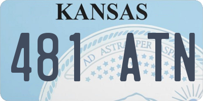 KS license plate 481ATN
