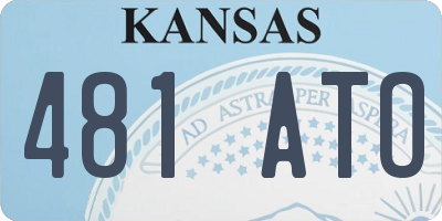 KS license plate 481ATO