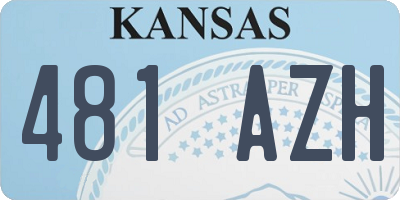 KS license plate 481AZH