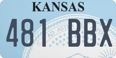 KS license plate 481BBX