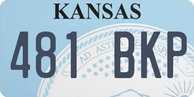 KS license plate 481BKP