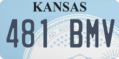 KS license plate 481BMV