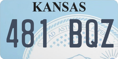 KS license plate 481BQZ