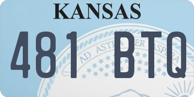 KS license plate 481BTQ