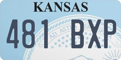 KS license plate 481BXP