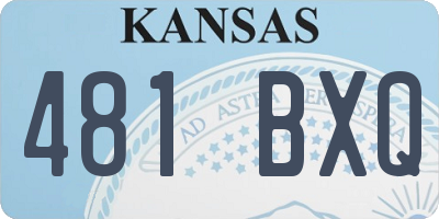 KS license plate 481BXQ