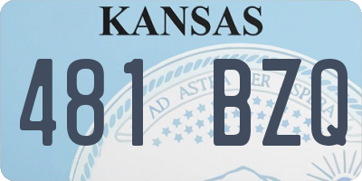 KS license plate 481BZQ