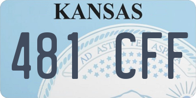 KS license plate 481CFF