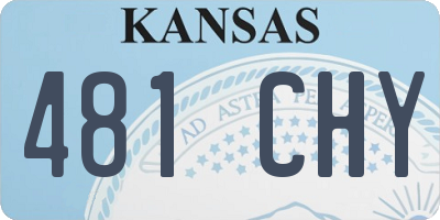 KS license plate 481CHY