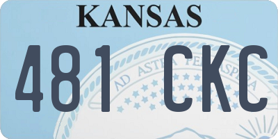 KS license plate 481CKC