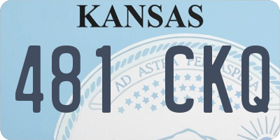 KS license plate 481CKQ