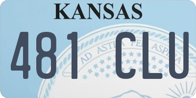 KS license plate 481CLU