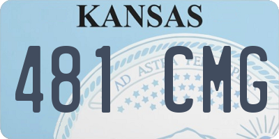 KS license plate 481CMG