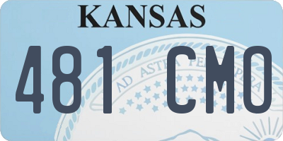 KS license plate 481CMO