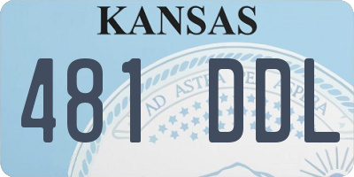 KS license plate 481DDL