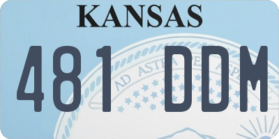 KS license plate 481DDM