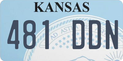 KS license plate 481DDN