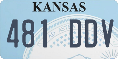 KS license plate 481DDV