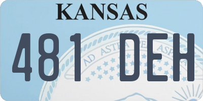 KS license plate 481DEH