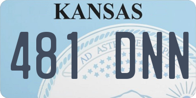 KS license plate 481DNN