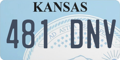 KS license plate 481DNV
