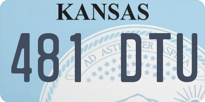 KS license plate 481DTU
