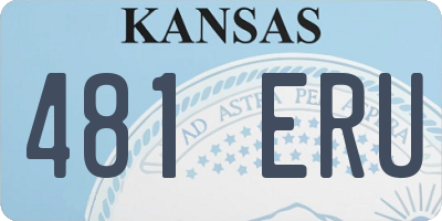 KS license plate 481ERU