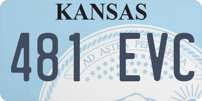 KS license plate 481EVC