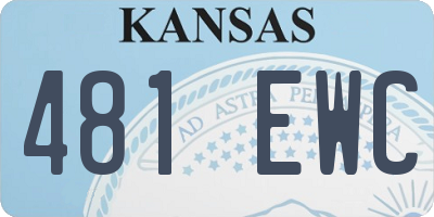 KS license plate 481EWC
