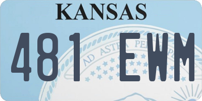 KS license plate 481EWM
