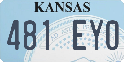KS license plate 481EYO