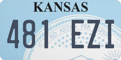 KS license plate 481EZI