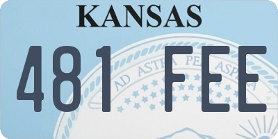 KS license plate 481FEE